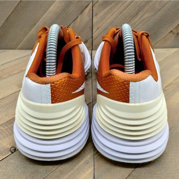 Nike Texas Longhorns Lunar Control 4 Golf Shoes Womens Size 9 White Orange - Picture 5 of 9